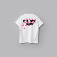 WELCOME-RAIN RAIN DROPS LOGO T-SHIRT #PINK [WR4-TS001]