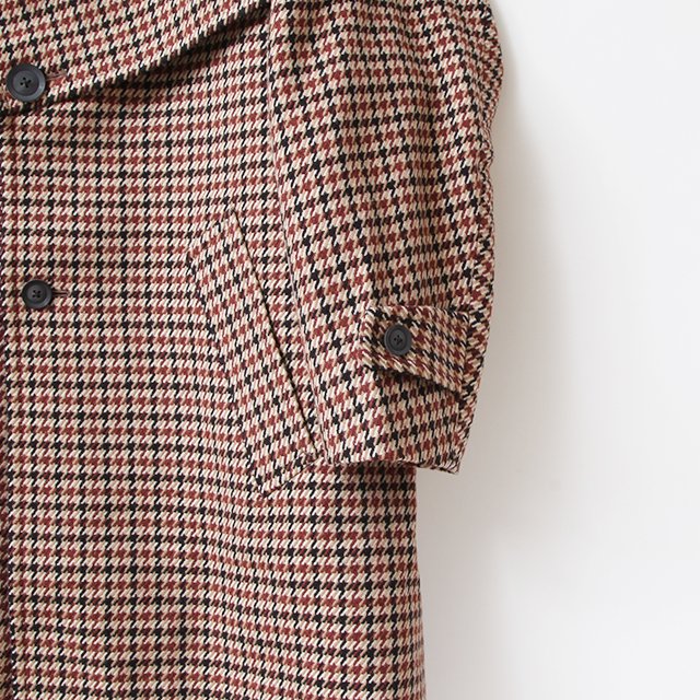 Asymmetry Check Coat #B-Block Check [22WCM-C04102]