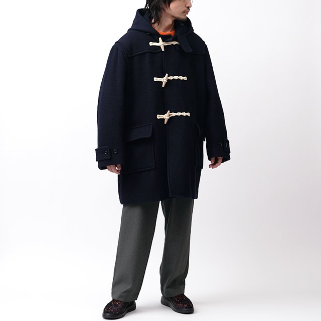 Wool Melton Duffle Coat SG - MID LENGTH #DarkNavy [bROOTS22FSG01]