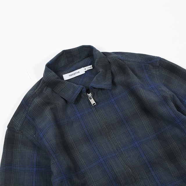 RANCHER SHIRT JACKET C/W TWILL OMBRE PLAID #NAVY [NN-SJ4201]