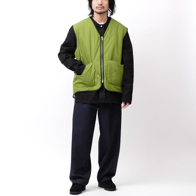 ZIP VEST - TECHNICAL POLYESTER #LIME GREEN [CF.14.05.02.01]