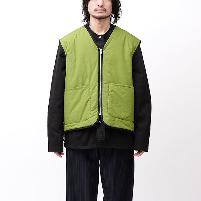 ZIP VEST - TECHNICAL POLYESTER #LIME GREEN [CF.14.05.02.01]