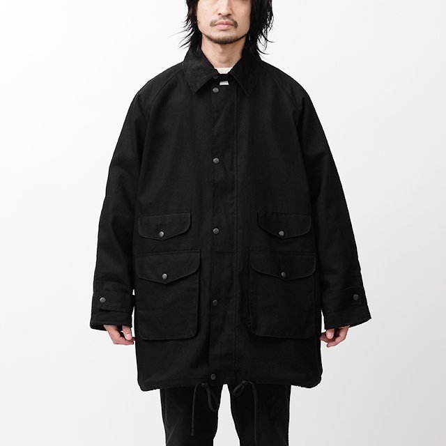 PORTRAITE Classic Field Jacket-Long #Black Canvas [002-R-EQ 