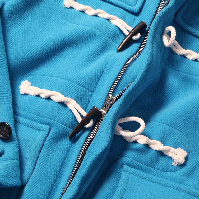 double zip balloon shaped duffle coat. #l.blue [sj.0011AW22]