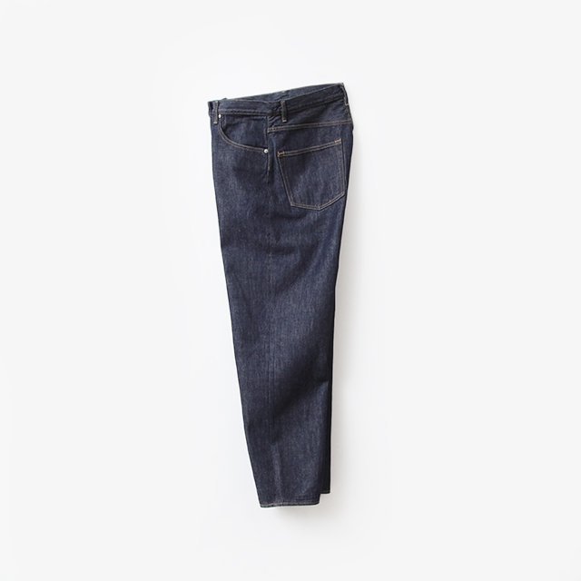 HARD TWIST DENIM WIDE PANTS #INDIGO [A00P03DM]