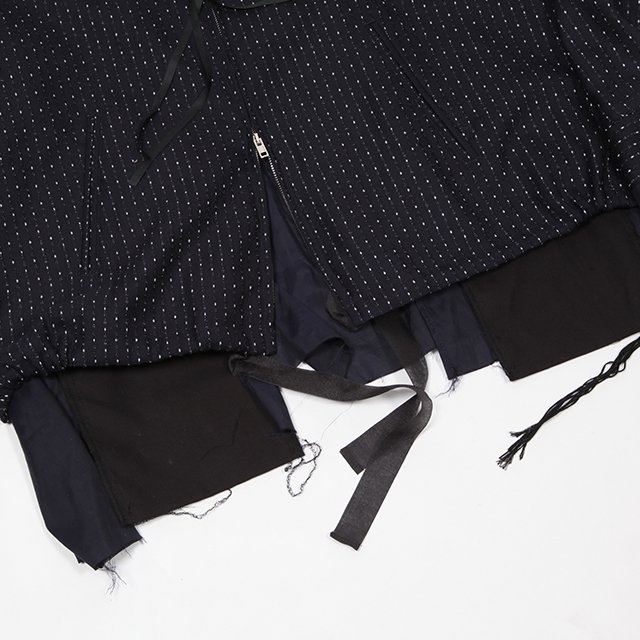 Midorikawa DRIZZLER SHIRTS - WOOL DOTS #NAVY DOTS [MID22AW-JK06