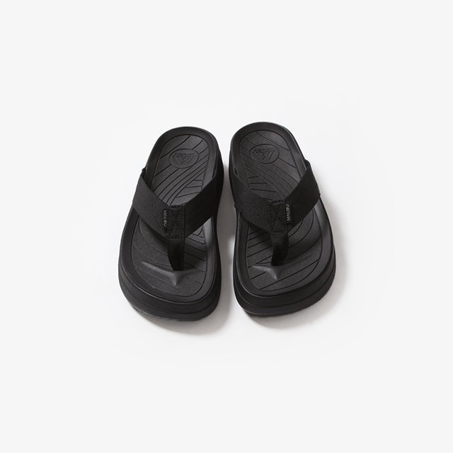 MALIBU SANDALS SURFRIDER PLATFORM #BLACK/BLACK [MSP08-0005