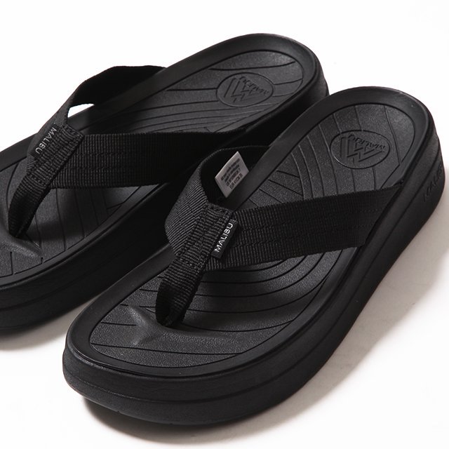 MALIBU SANDALS SURFRIDER PLATFORM #BLACK/BLACK [MSP08-0005