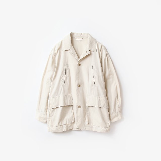 Selvage Twill Bush Jacket #SmokeIvory [BHS23S003]