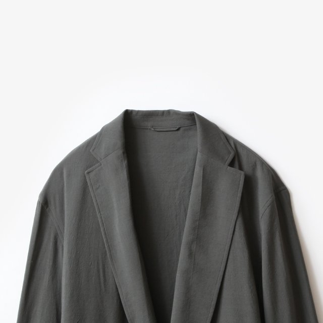 Wool Rayon Silk Cardigan Jacket #DarkSage [BHS23S014]