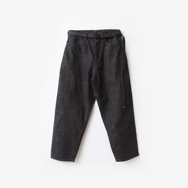 12.9oz Selvage Denim GI-belt Pants #Black [BHS23S010]