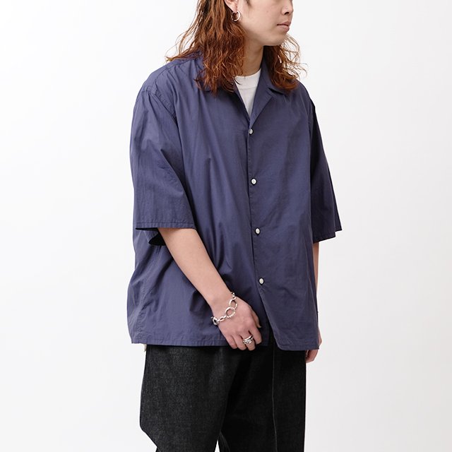 Blurhms Chambray Open-collar Shirtナイトブルー シャツ | kyokuyo-eu.com