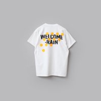 WELCOME-RAIN RAIN DROPS LOGO T-SHIRT #ORANGE [WR4-TS001]