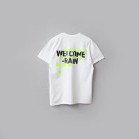 WELCOME-RAIN RAIN DROPS LOGO T-SHIRT #YELLOW [WR4-TS001]