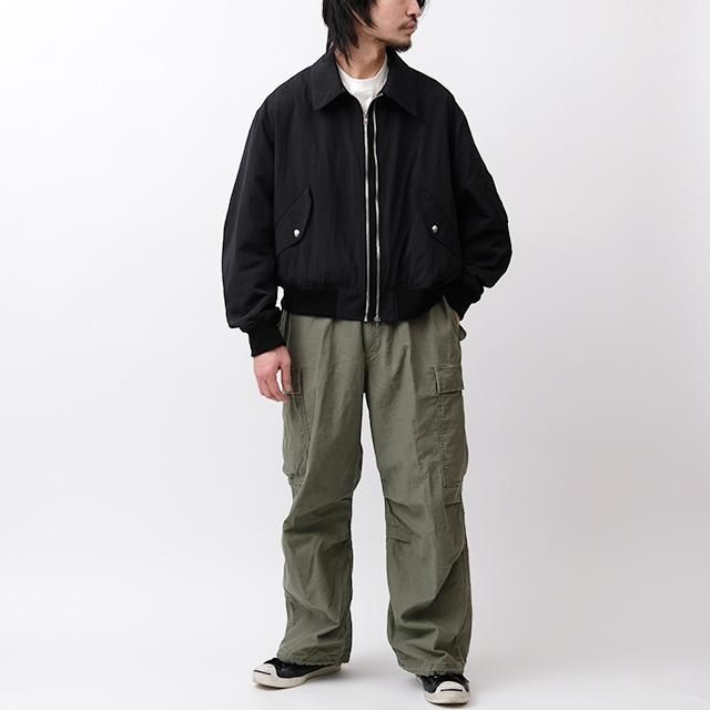 Two-lane Flight Jacket #Black