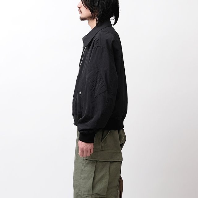 Two-lane Flight Jacket #Black