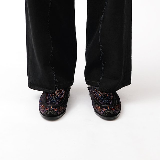 VELVET MULE #VELVET / BLACK STITCH / MIXED COLOR [500-32796]