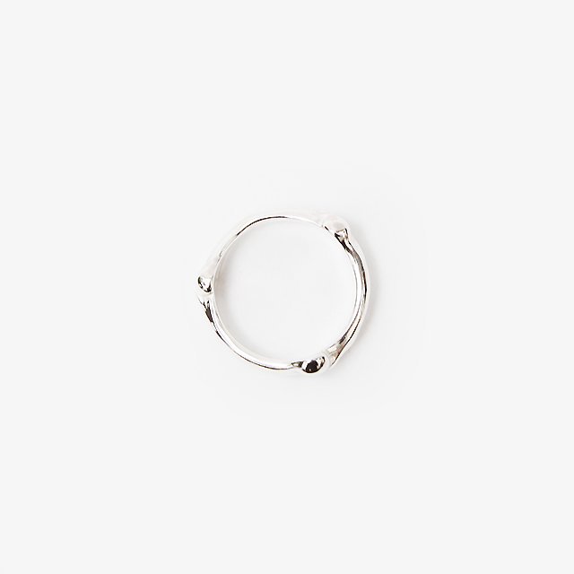 bone shaped band ring. #silver [sspj.0019]