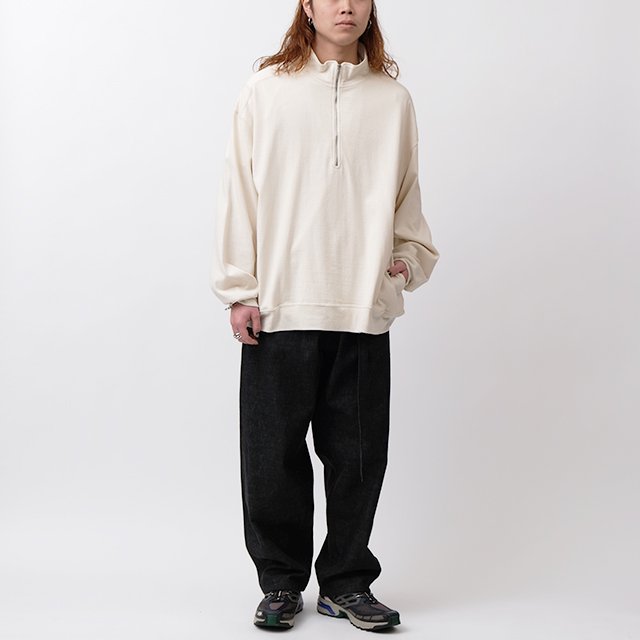 blurhms C Silk Nep Harf zip テラコッタ 3 - Tシャツ