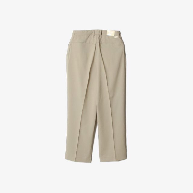 Two-tuck Wide Tapered Pants - T/R ホップサック #BEIGE [FR0301-M4008]