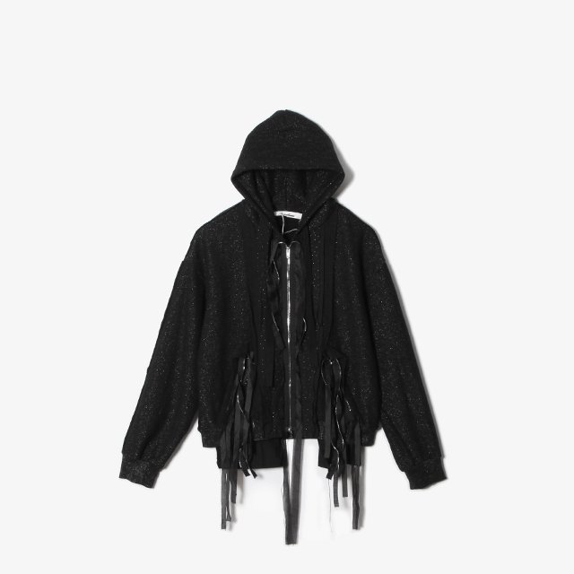 LAME SWEAT PARKA #BLACK LAME [MID23SS-CU06]