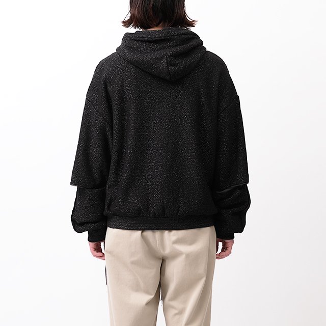 LAME SWEAT PARKA #BLACK LAME [MID23SS-CU06]