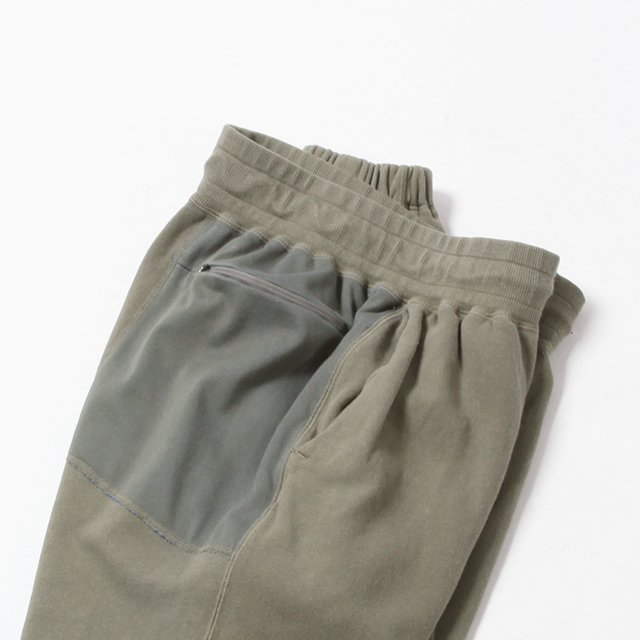 JOGGER EASY PANTS COTTON SWEAT OVERDYED #CEMENT [NN-P4247]