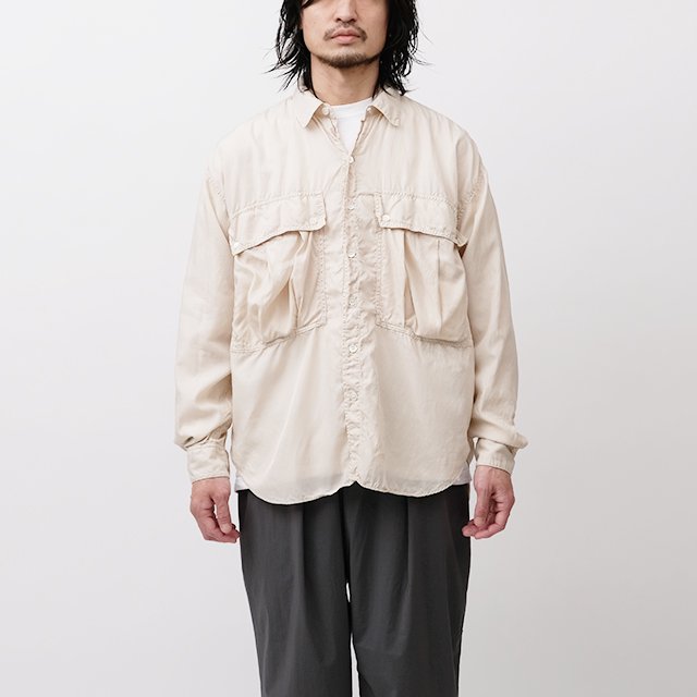 LONGTAIL WORK SHIRT #STONE [23S-KHS-01]