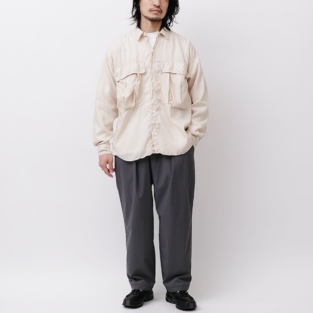 LONGTAIL WORK SHIRT #STONE [23S-KHS-01]