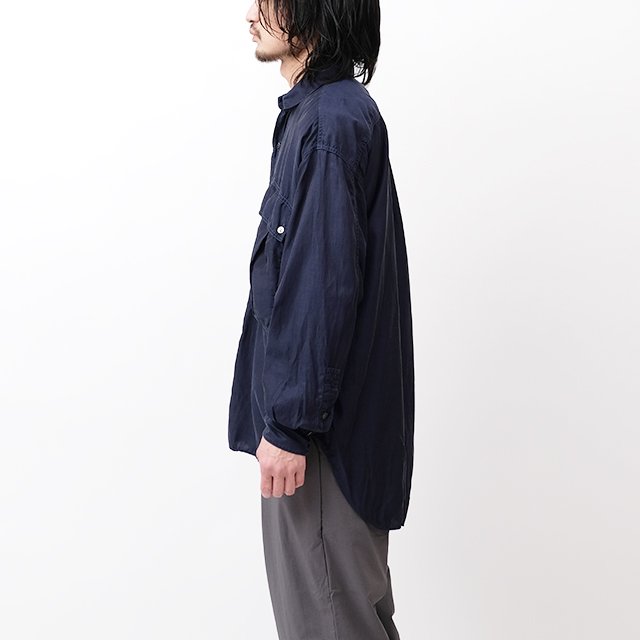 LONGTAIL WORK SHIRT #NAVY [23S-KHS-01]