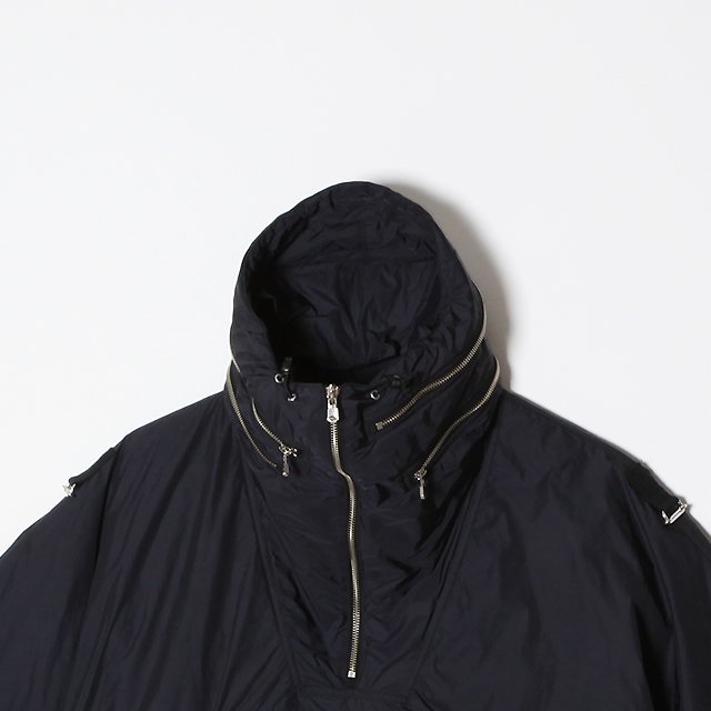 accordion hood anorak jacket.(solid) #midnight [sj.0013bSS23]