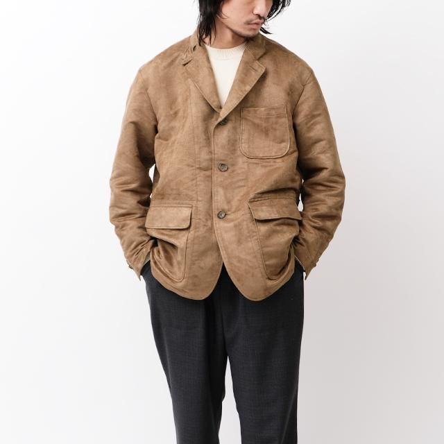 Engineered Garments Loiter Jacket - Polyester Fake Suede #Khaki ...