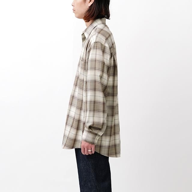 新品AURALEE SUPER LIGHT WOOL CHECK SHIRT 3