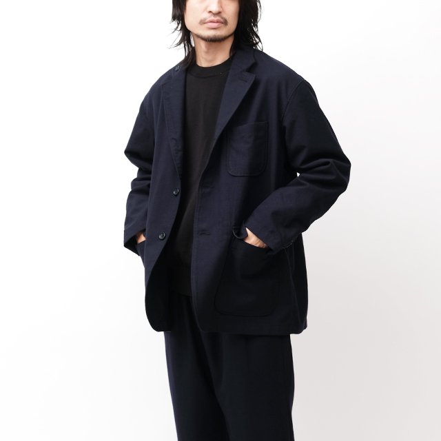 Engineered Garments Loiter Jacket - Wool Uniform Serge #Dk.Navy