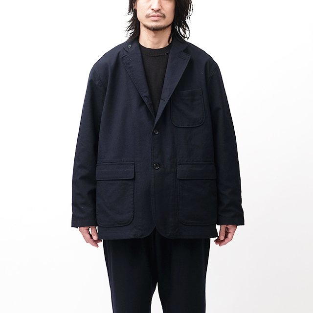 Engineered Garments Loiter Jacket - Wool Uniform Serge #Dk.Navy  [NQ164]｜Silver and Gold Online Store