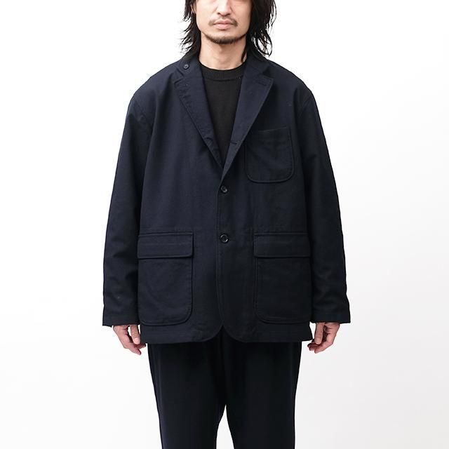 Engineered Garments Loiter Jacket - Wool Uniform Serge #Dk.Navy ...