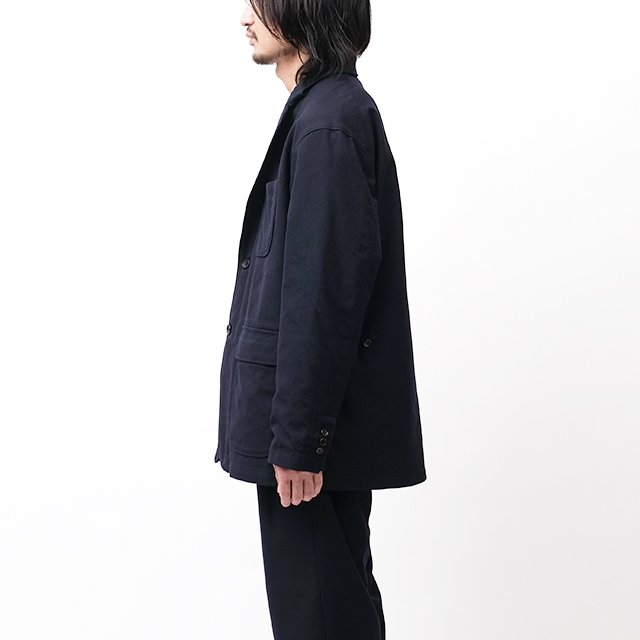 Engineered Garments Loiter Jacket - Wool Uniform Serge #Dk.Navy 