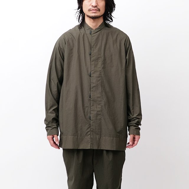 CAPSULESNAP SHIRT PACKABLE #GERMAN OLIVE [TT-SHT-003-P]