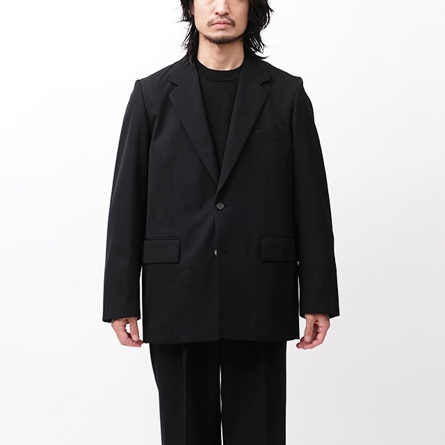 AURALEE LIGHT WOOL MAX GABARDINE JACKET #TOP BLACK [A23AJ01MG