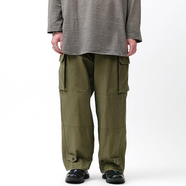 blurhms ROOTSTOCK Cotton Serge 47 Pants #Olive [bROOTS23F29