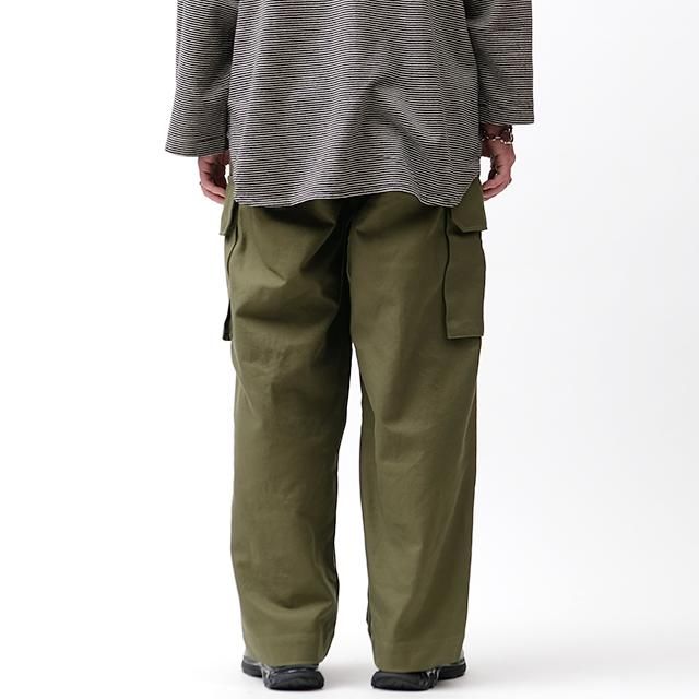 blurhms ROOTSTOCK Cotton Serge 47 Pants #Olive [bROOTS23F29