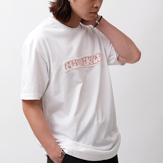 Midorikawa nesm logo l s tee M 白 ロンT - トップス