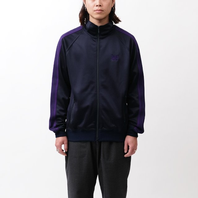 Needles Track Jacket - Poly Smooth #Navy [NS244]｜Silver and Gold