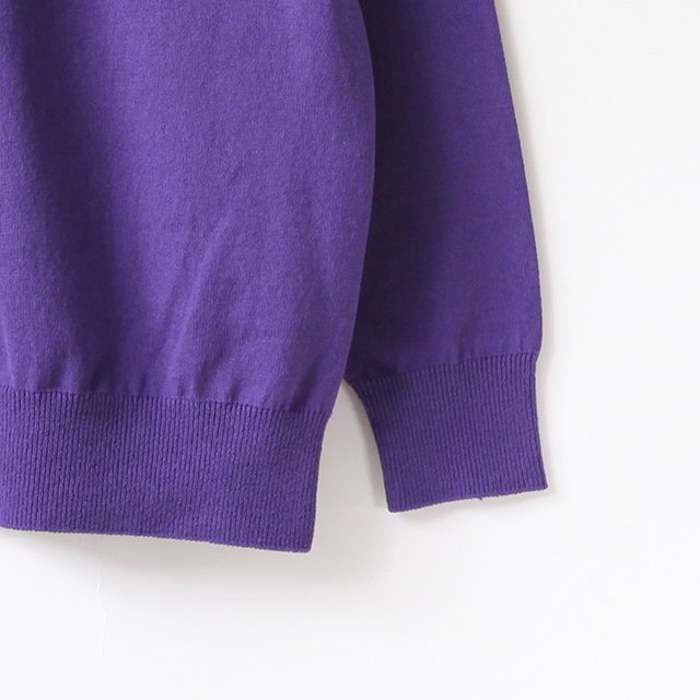 WAVE COTTON KNIT P/O (Solid) #PURPLE [95-234-008]