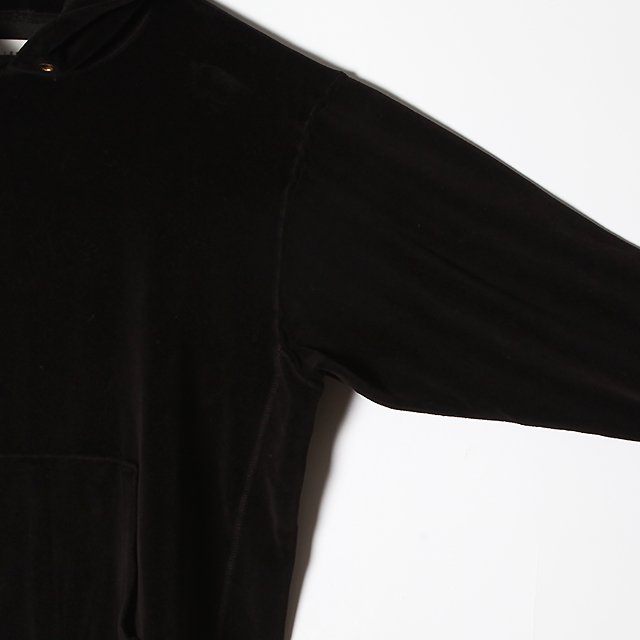 CROPPED HOODIE #JET BLACK [VL-1001]