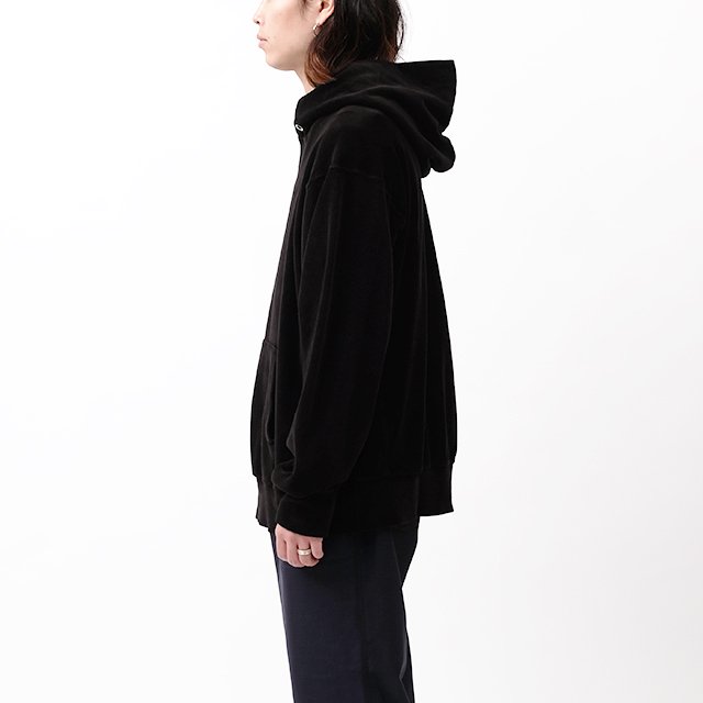 CROPPED HOODIE #JET BLACK [VL-1001]