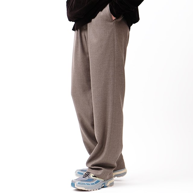 SUPER LIGHT WOOL EASY SLACKS #TOP BROWN [A23AP02OS]