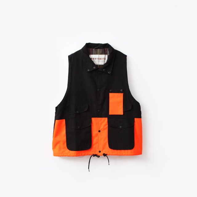 PORTRAITE Over Vest Hi-Vis Orange #BLACK x HI-VIS ORANGE [012-ORANGE-EQ]  #BLACK x HI-VIS ORANGE [010-ORANGE-EQ]｜Silver and Gold Online Store