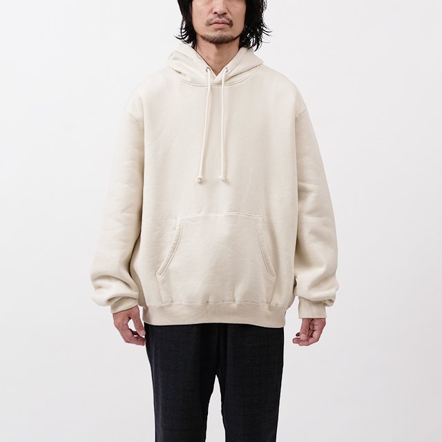 SMOOTH SOFT SWEAT P/O PARKA #IVORY [A23AP01TU]