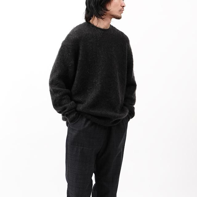 BRUSHED SUPER KID MOHAIR KNIT P/O